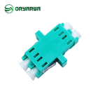 Duplex LC Fiber Optic Adapter One Piece Type With Flange
