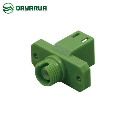 LC To FC Plastic Fiber Optic Hybrid Adapter Green Color
