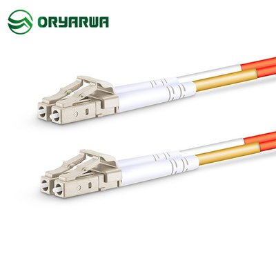 LC UPC aan LC UPC 0,9 2,0 3,0 OM2 het Koordduplex 3m van het Vezel Optische Multimode Flard